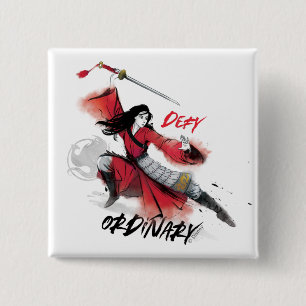 Macaron Carré 5 Cm Aquarelle multicanale "Defy Ordinary"