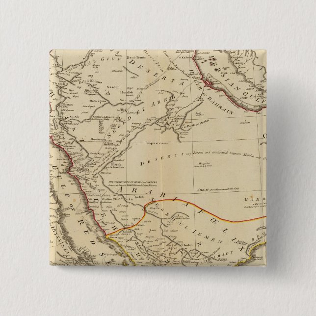 Macaron Carré 5 Cm Arabie saoudite 5 (Devant)