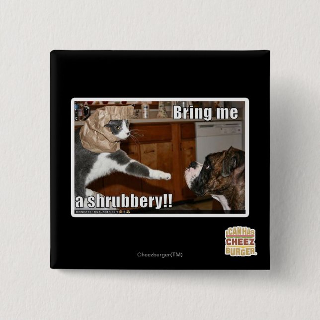 Macaron Carré 5 Cm Arbre (Devant)