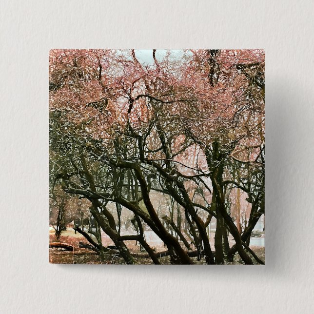 MACARON CARRÉ 5 CM ARBRES (Devant)