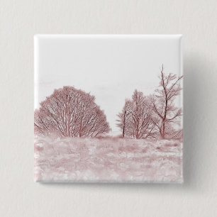 MACARON CARRÉ 5 CM ARBRES D'HIVER