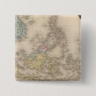 Macaron Carré 5 Cm Archipel d'Asie d'Indochine