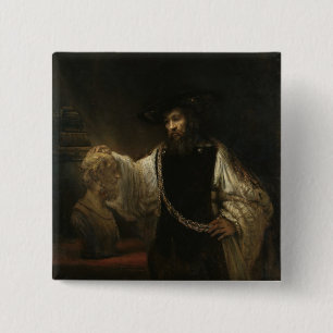 Macaron Carré 5 Cm Aristote (384-322 AVANT JÉSUS CHRIST) avec un