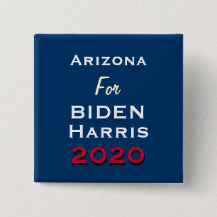 Macaron Carré 5 Cm ARIZONA Pour Bouton BIDEN HARRIS 2020