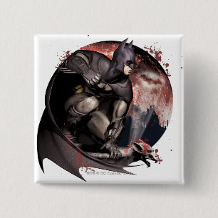 Macaron Carré 5 Cm Arkham City Batman Moon