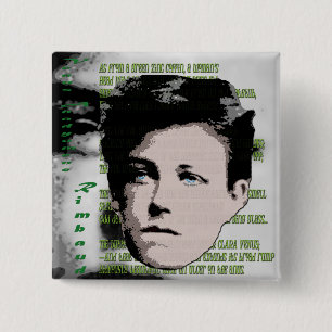Macaron Carré 5 Cm Arthur Rimbaud
