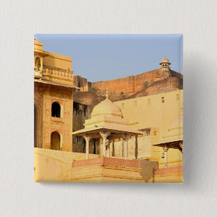 Macaron Carré 5 Cm Asie, Inde, Rajasthan, Amber Amer). Le