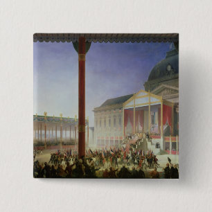 Macaron Carré 5 Cm Assemblée du champion de Mai, le 1er juin 1815