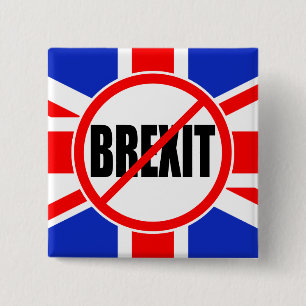 MACARON CARRÉ 5 CM "AUCUN BREXIT "