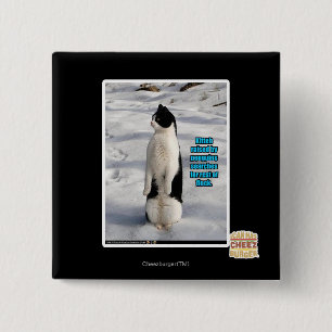 Macaron Carré 5 Cm Augmenté par des pingouins