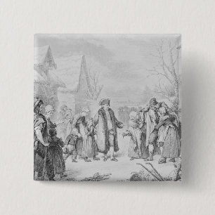 Macaron Carré 5 Cm Aumône de distribution de Louis XVI