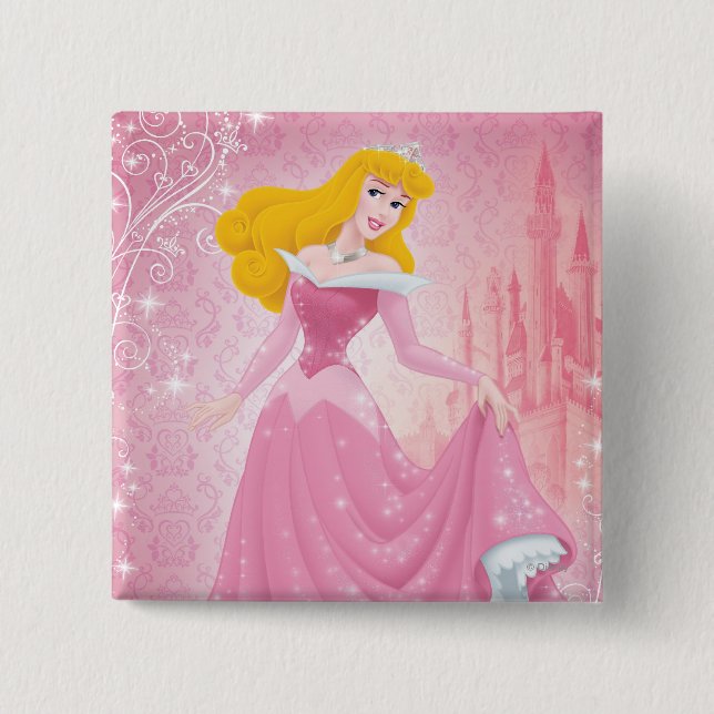 Macaron Carré 5 Cm Aurora Princess (Devant)