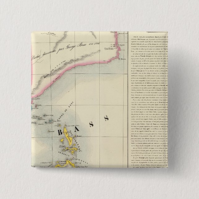 Macaron Carré 5 Cm Australie no 57 (Devant)