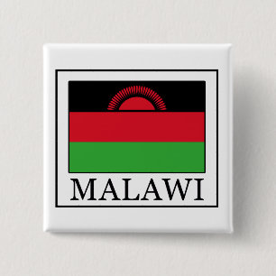 Macaron Carré 5 Cm Autocollant Malawi