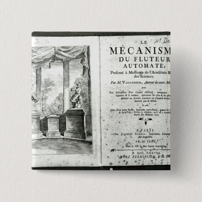 Macaron Carré 5 Cm Automates, illustration du frontispice (Devant)