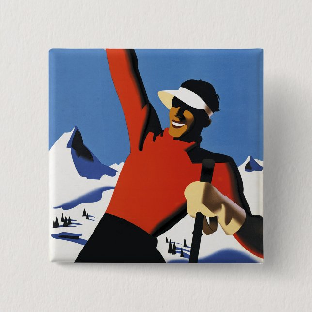 Macaron Carré 5 Cm Autriche (Devant)