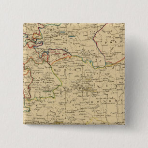 Macaron Carré 5 Cm Autriche, Prusse, Conflit d'Allemagne, Pologne