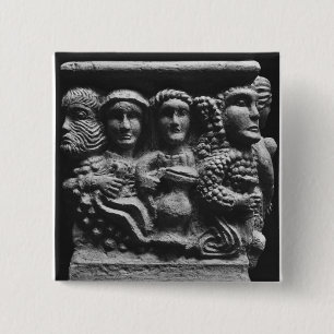 Macaron Carré 5 Cm Avant d'un autel utilisé comme police dépeignant