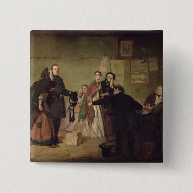 Macaron Carré 5 Cm Avant les magistrats (Devant)