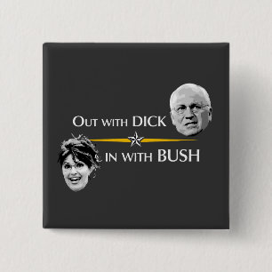 Macaron Carré 5 Cm Avec DICK… dedans avec le bouton de BUSH