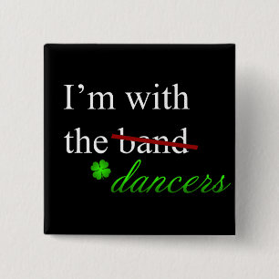 Macaron Carré 5 Cm Avec le bouton 1 de danseurs