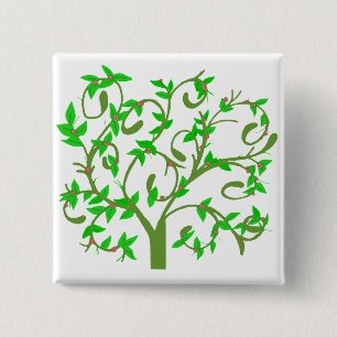 Macaron Carré 5 Cm B le bouton d'arbre