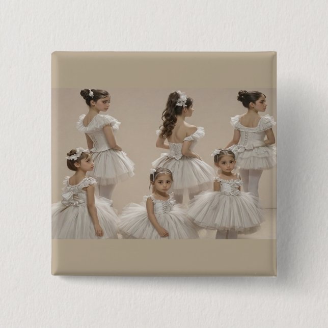 Macaron Carré 5 Cm Bailarinas románticas (Devant)