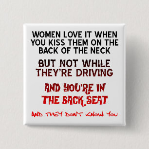 Macaron Carré 5 Cm Baiser Sur Le Cou Drôle Bouton Bouton Épingle