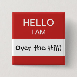 Macaron Carré 5 Cm Balise sur la colline 40e anniversaire