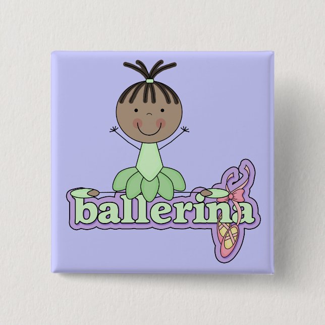 Macaron Carré 5 Cm Ballerine - T-shirts et cadeaux verts (Devant)