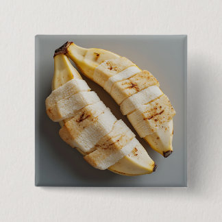 Macaron Carré 5 Cm Bananes tranchées au milieu