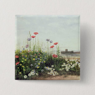 Macaron Carré 5 Cm Banque des fleurs d'été