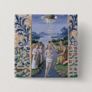 Macaron Carré 5 Cm Baptême du Christ