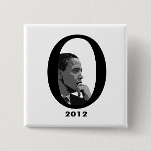 Macaron Carré 5 Cm Barack Obama 2012