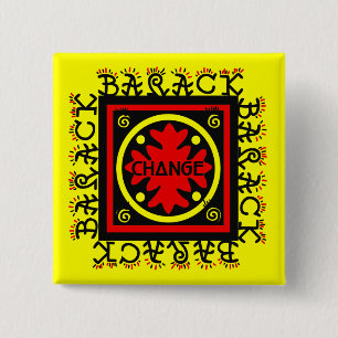 MACARON CARRÉ 5 CM BARACK POUR LE PIN DE CHANGEMENT