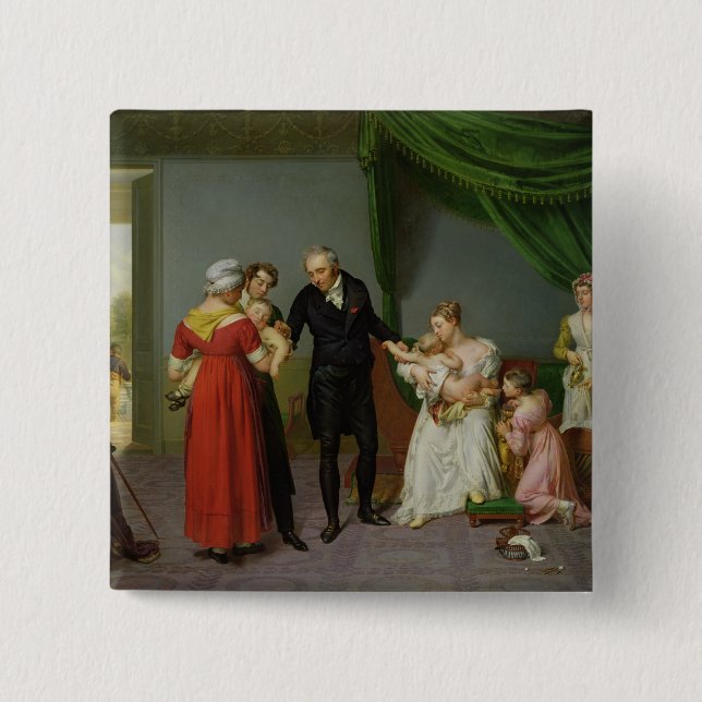 Macaron Carré 5 Cm Baron Jean Louis Alibert (Devant)