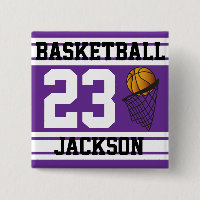 Basket-ball - Basketball - Bandes violettes et bla