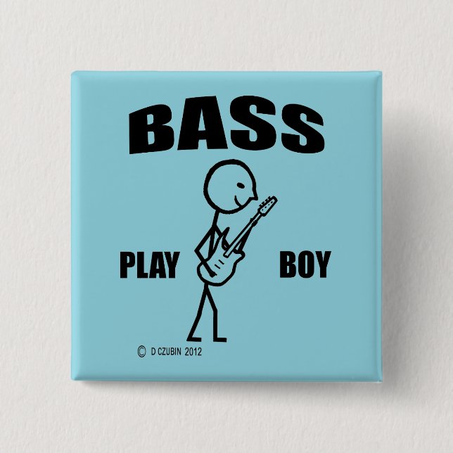 Macaron Carré 5 Cm Bass Play Boy (Devant)