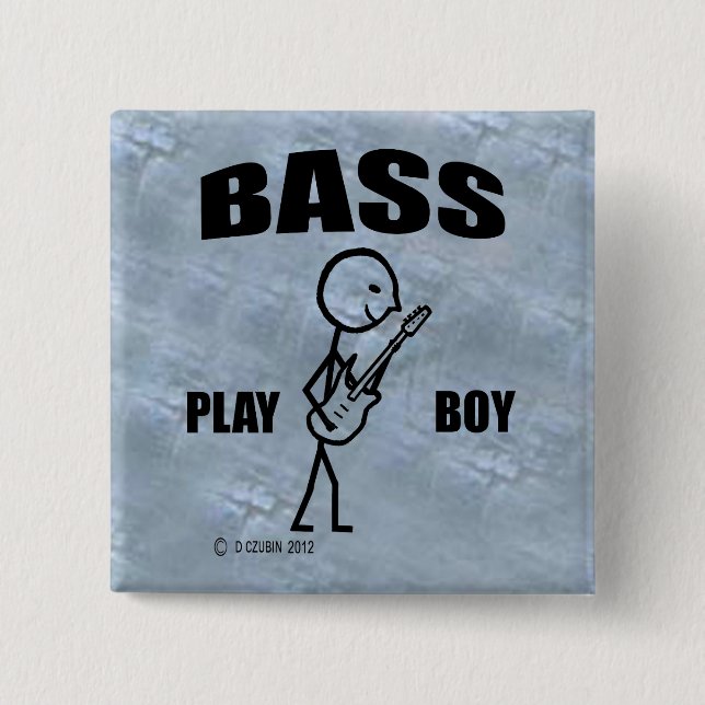 Macaron Carré 5 Cm Bass Play Boy (Devant)