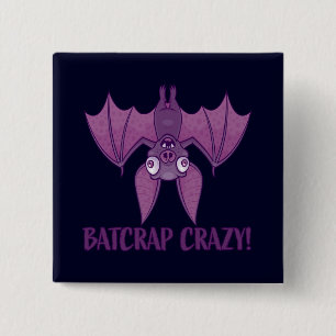 Macaron Carré 5 Cm Batcrap Crazy Wacky