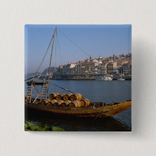 Macaron Carré 5 Cm Bateaux Rabelo, Porto, Portugal