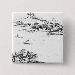 Macaron Carré 5 Cm Bâti Chang et lac Chou, de 'Anglo-Chi de Jardins