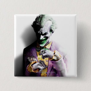 Macaron Carré 5 Cm Batman Arkham City   Joker