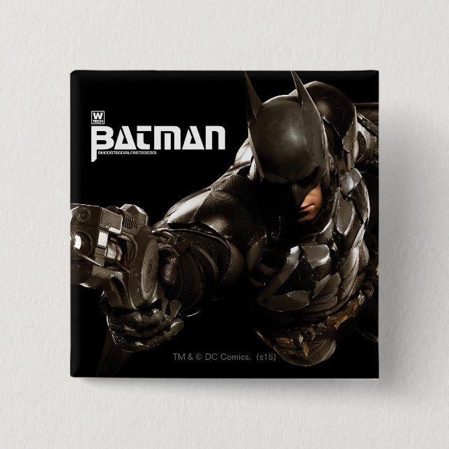 Macaron Carré 5 Cm Batman Avec Batclaw (Devant)