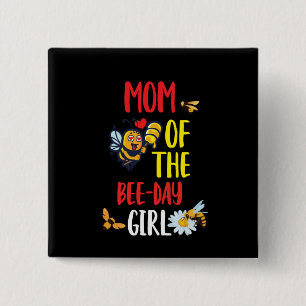 Macaron Carré 5 Cm Beekeeper Art Maman Of The Bee Day Girl