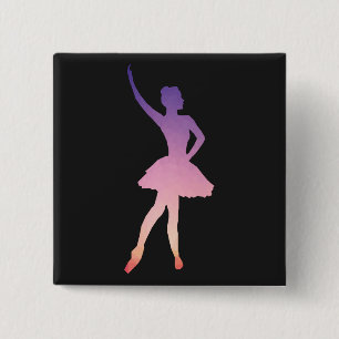 Macaron Carré 5 Cm Belle ballerine pour fille de ballet.