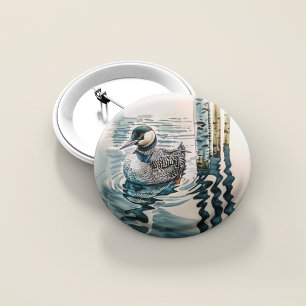 Macaron Carré 5 Cm belle laine sur l'eau en aquarelle