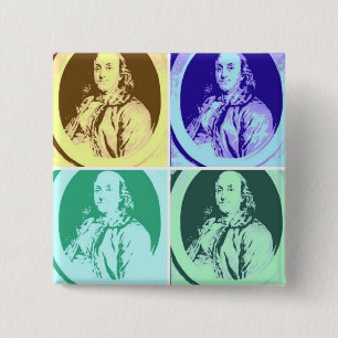 Macaron Carré 5 Cm Benjamin Franklin