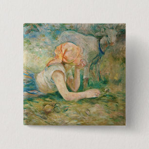 Macaron Carré 5 Cm Berthe Morisot - Berger au repos