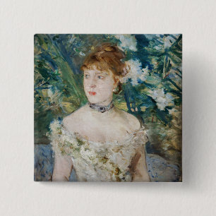 Macaron Carré 5 Cm Berthe Morisot - Jeune Fille en Robe de Bal